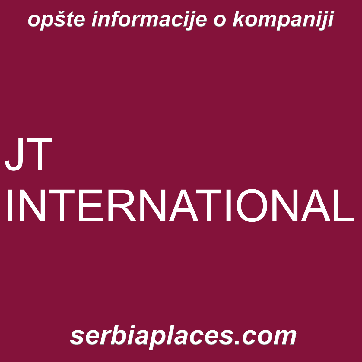 JT INTERNATIONAL