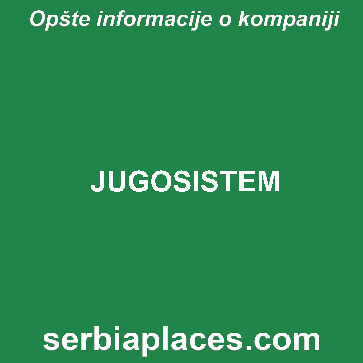 JUGOSISTEM
