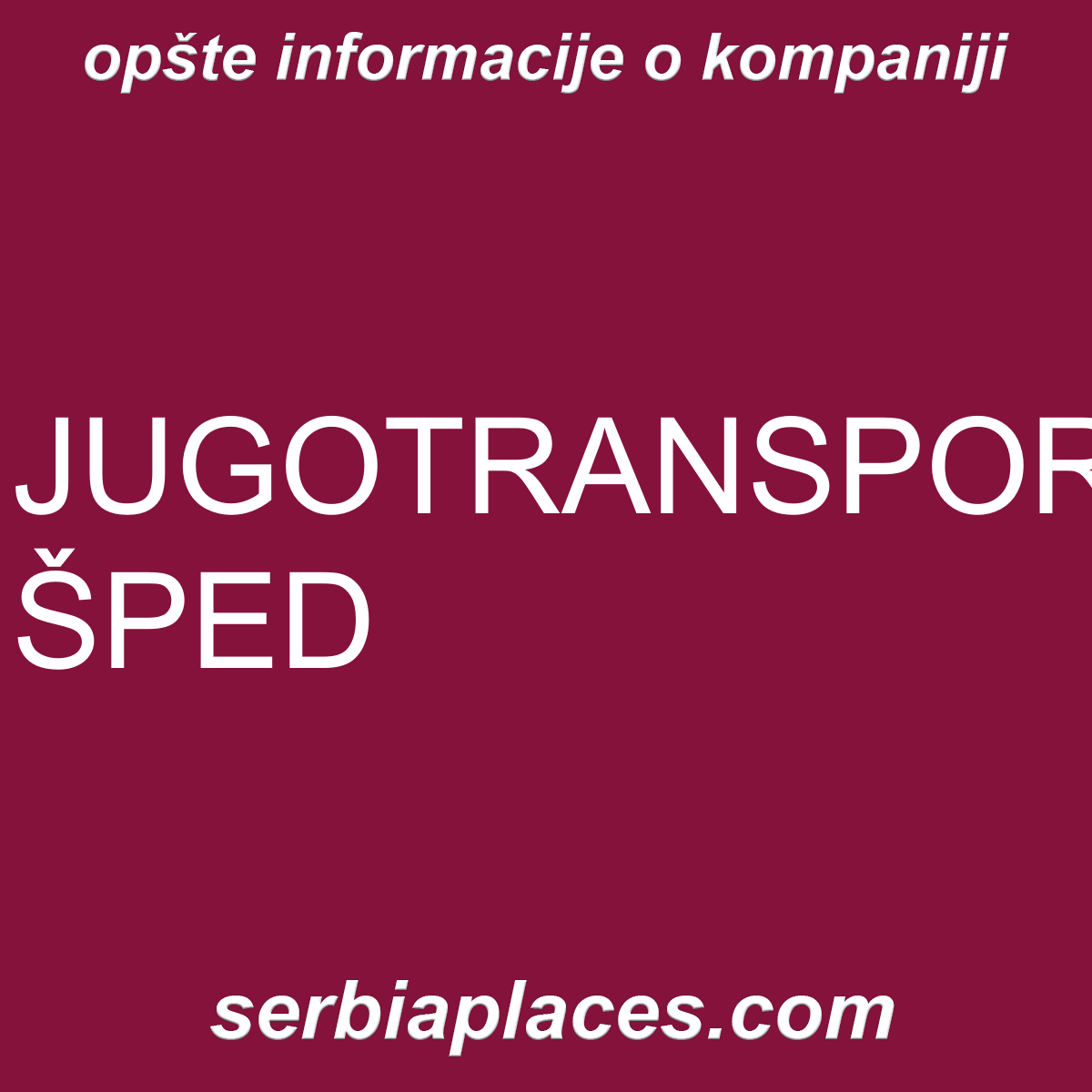 JUGOTRANSPORT ŠPED