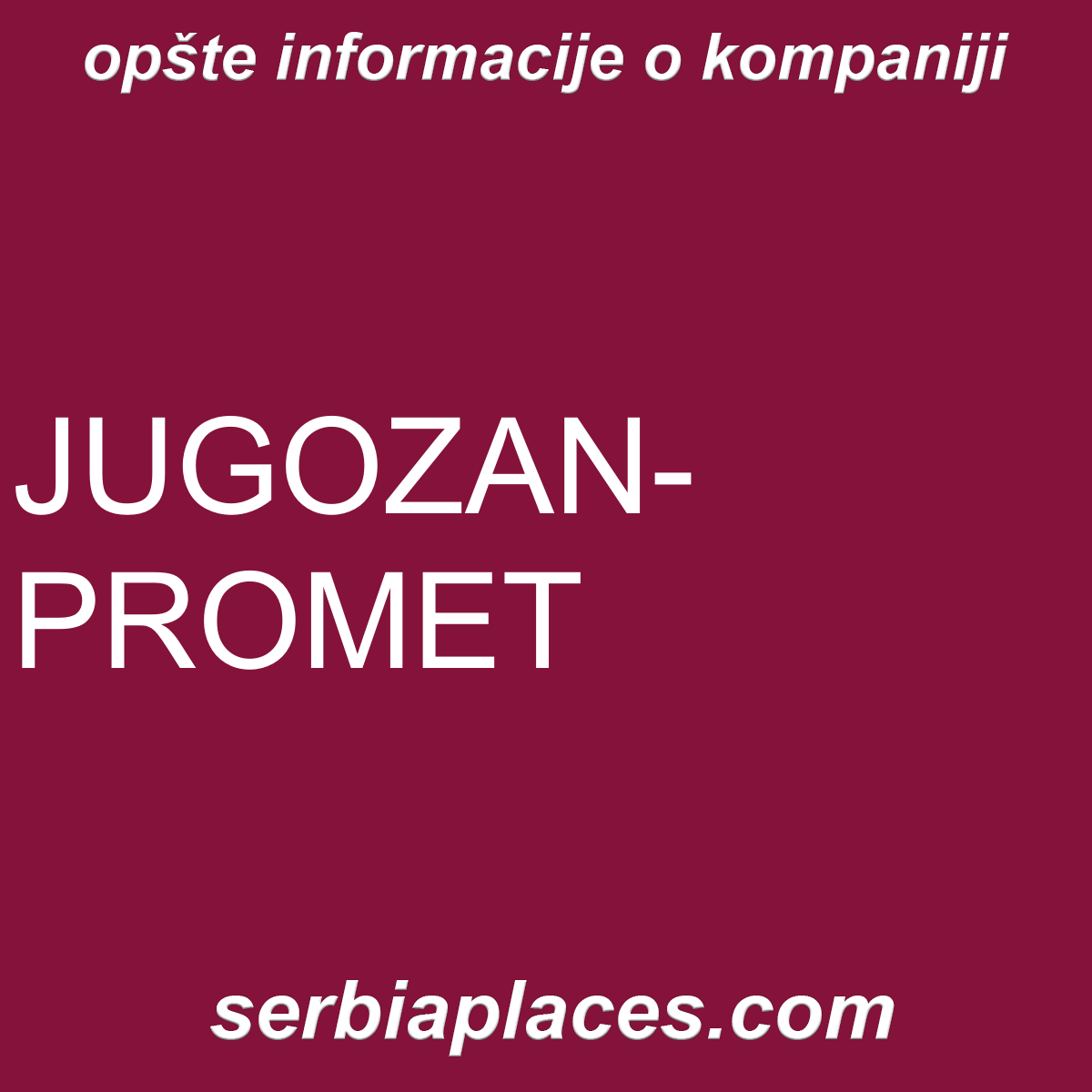 JUGOZAN-PROMET