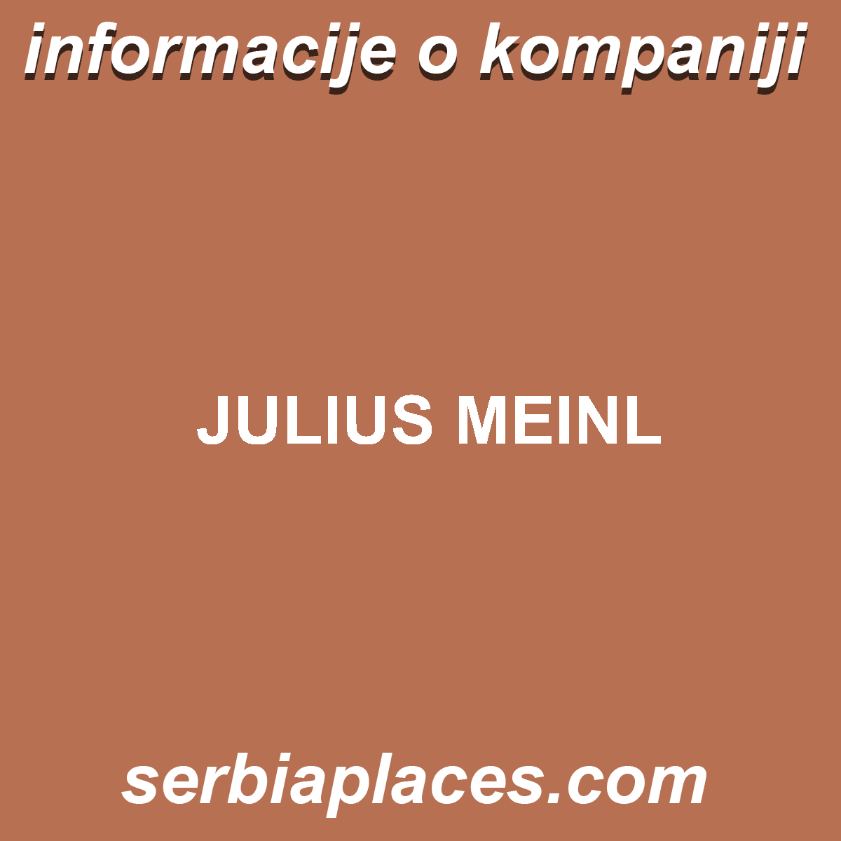 JULIUS MEINL