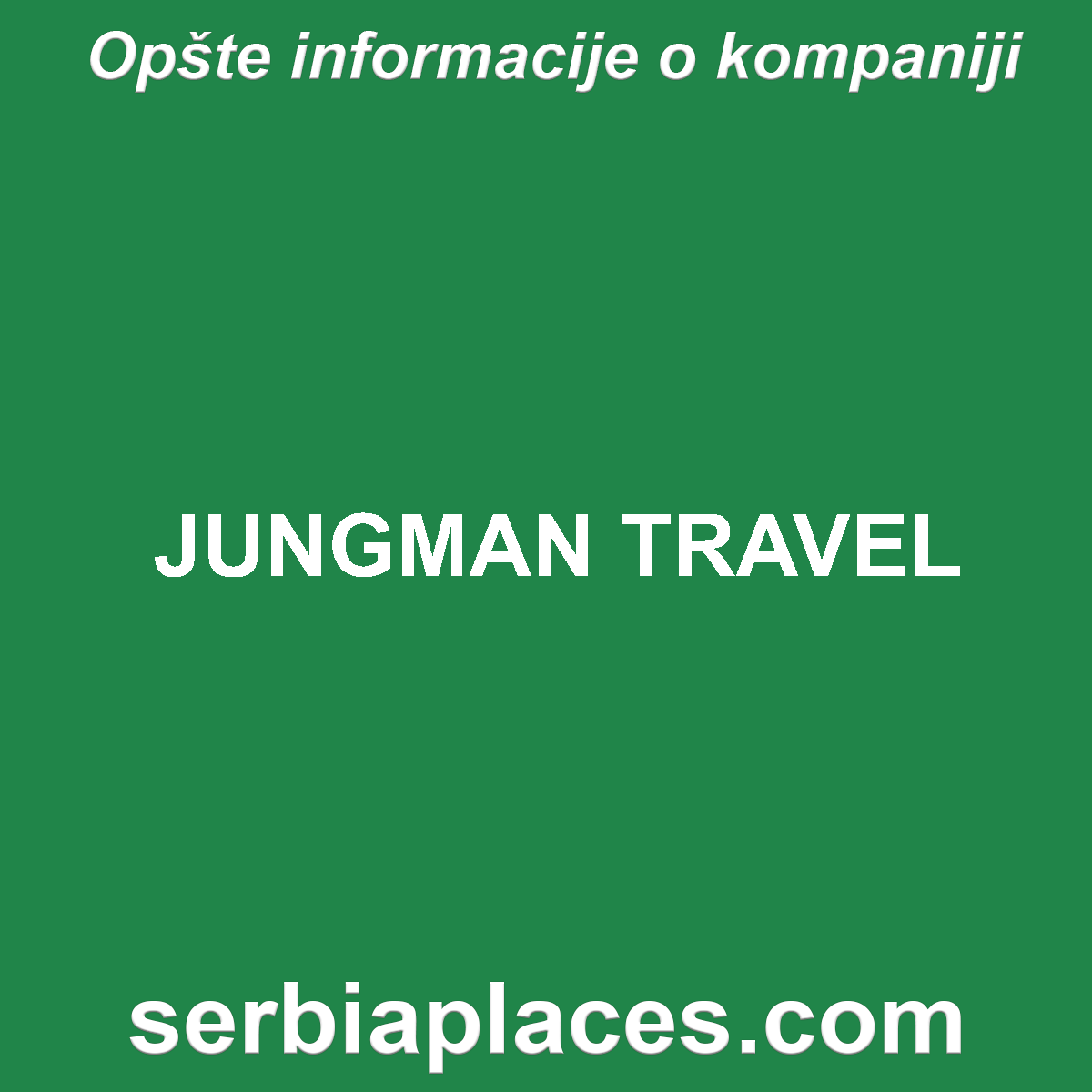 JUNGMAN TRAVEL