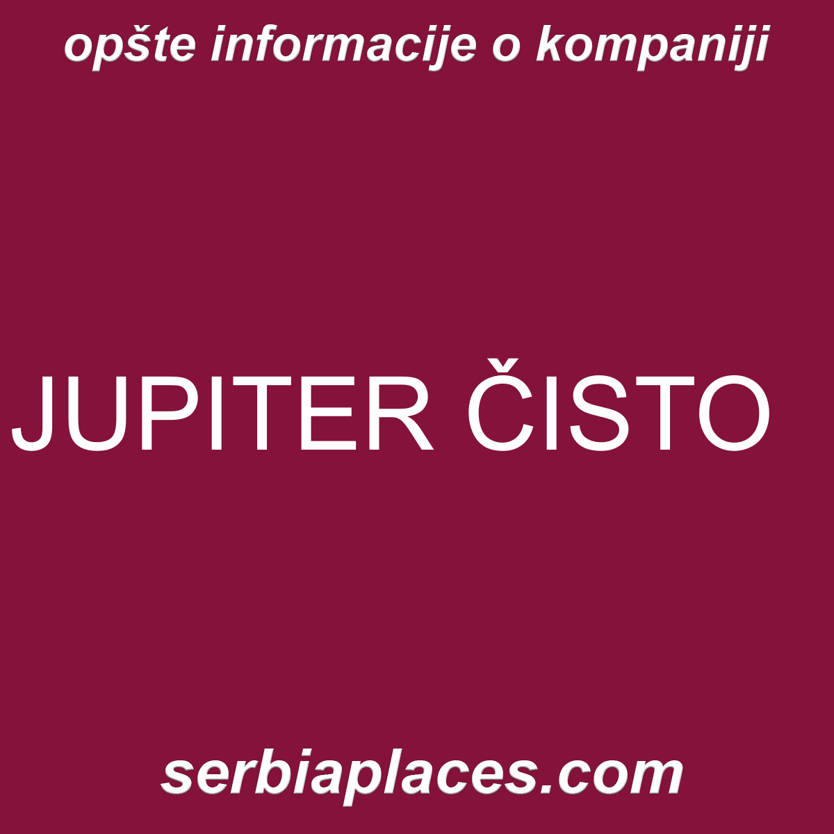 JUPITER ČISTO