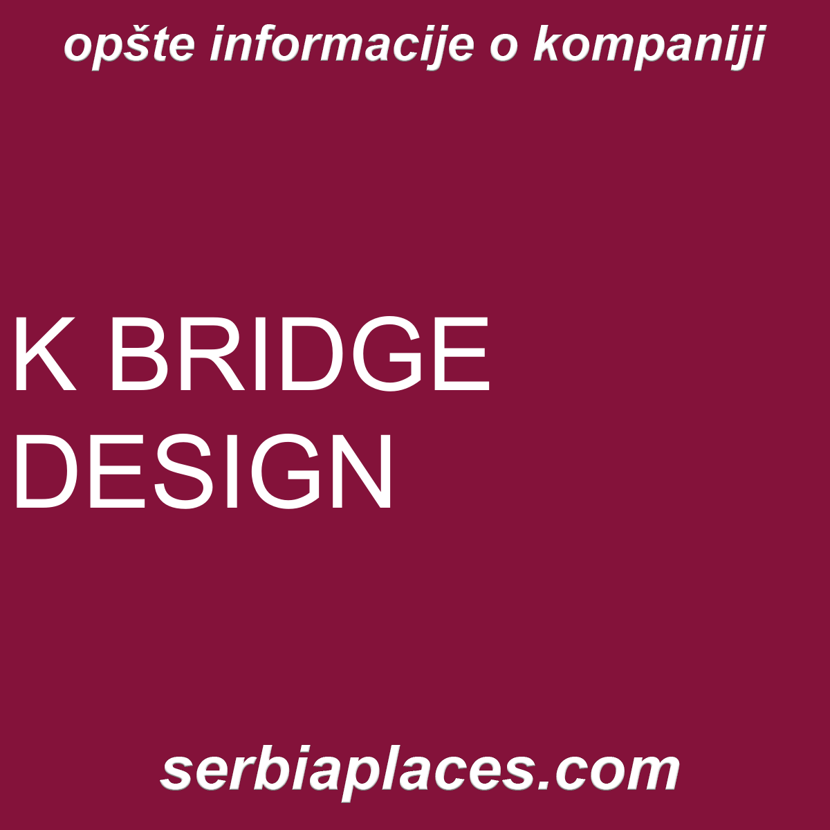 K BRIDGE DESIGN
