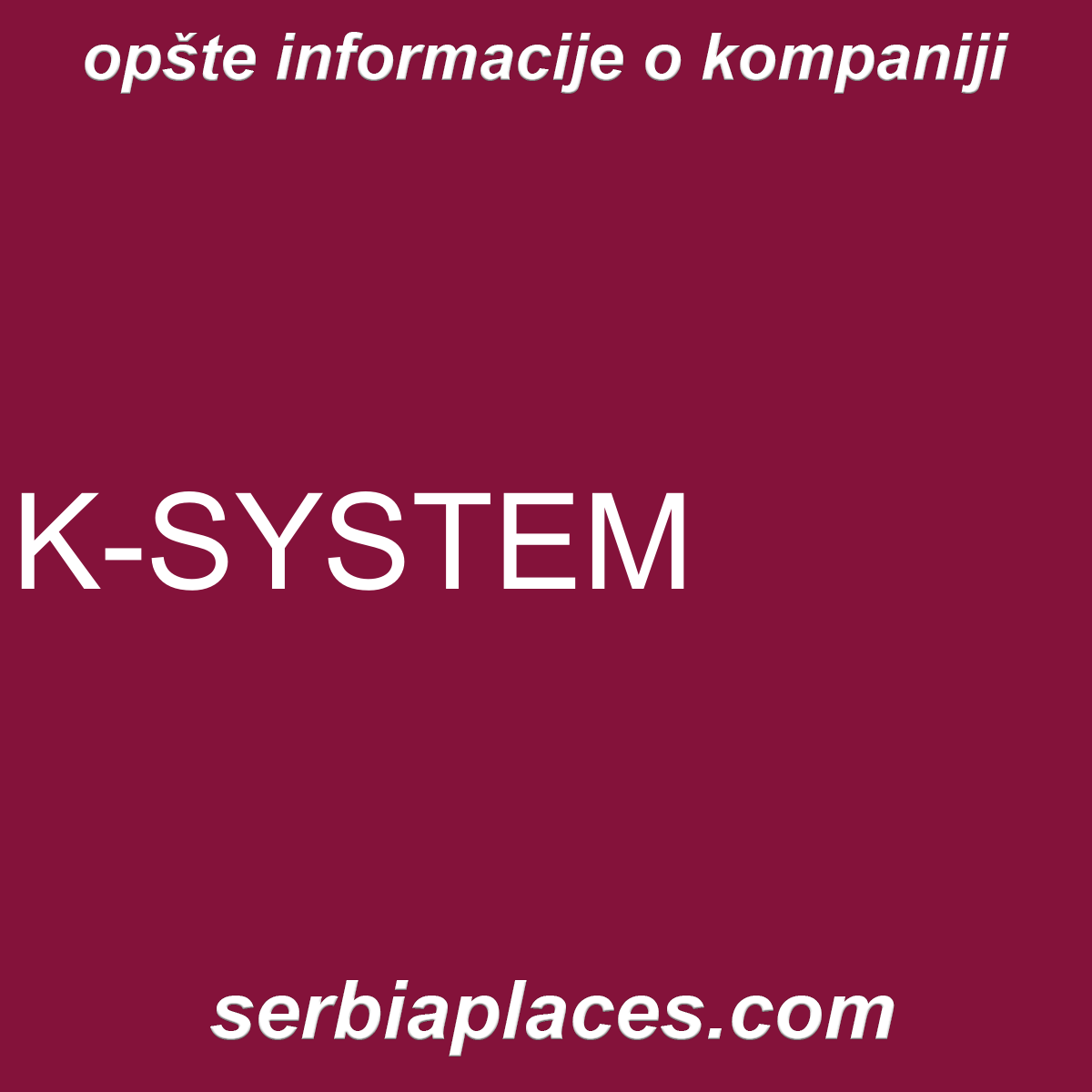 K-SYSTEM