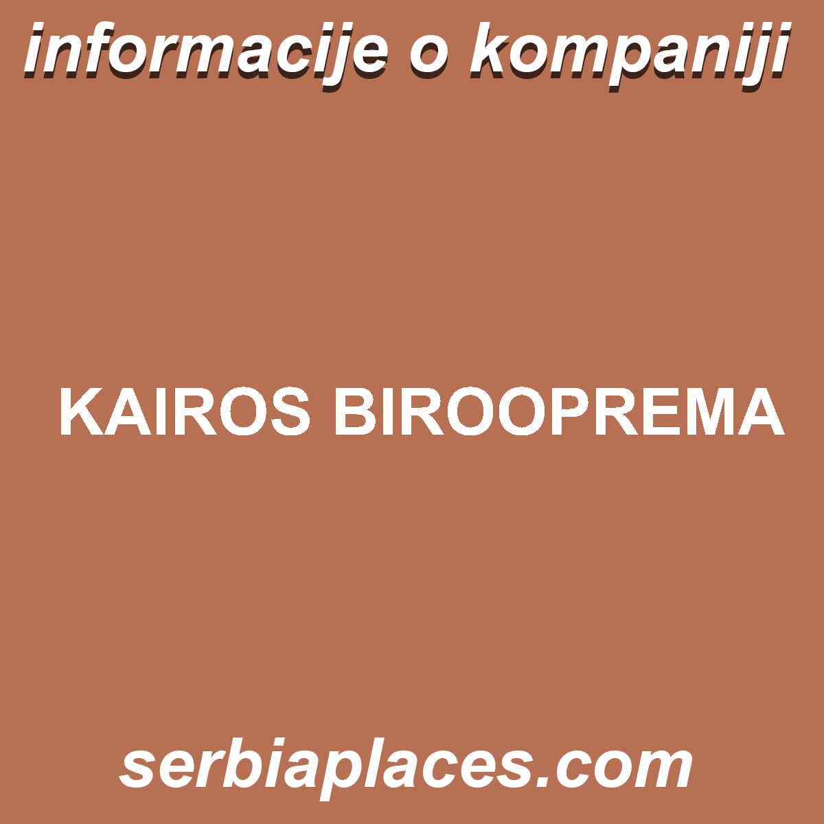 KAIROS BIROOPREMA