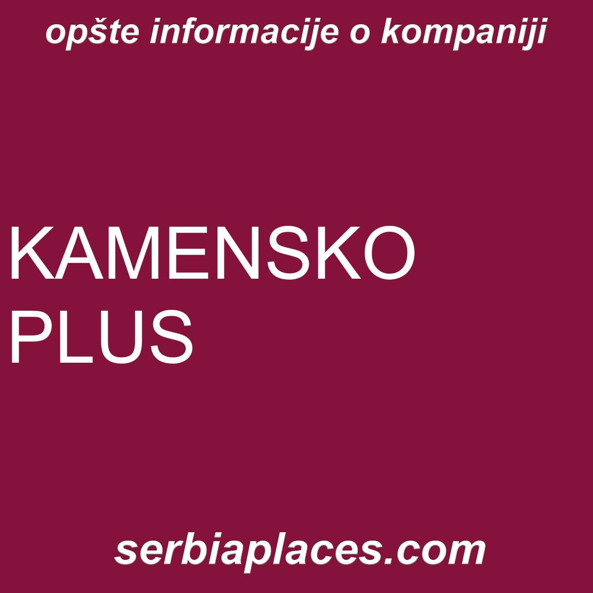 KAMENSKO PLUS