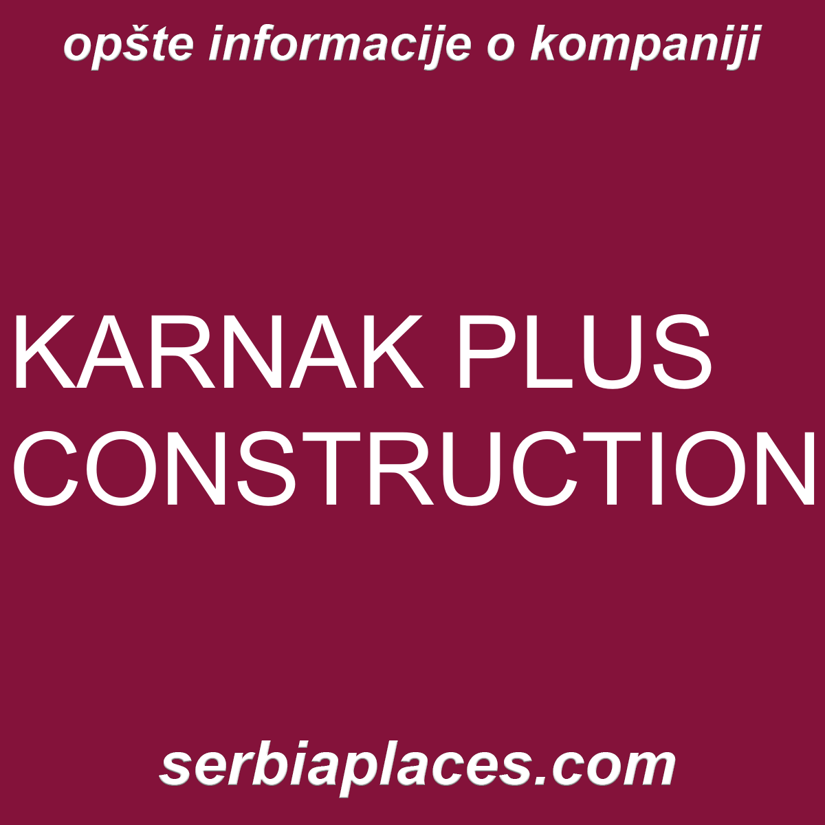 KARNAK PLUS CONSTRUCTION