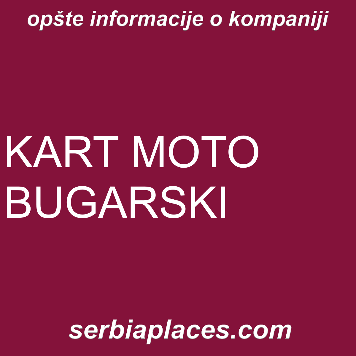 KART MOTO BUGARSKI