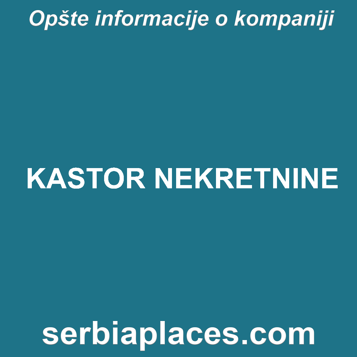 KASTOR NEKRETNINE