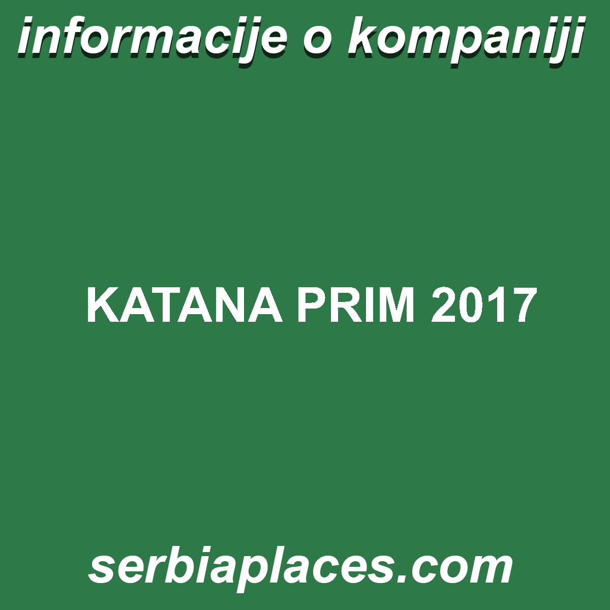 KATANA PRIM 2017