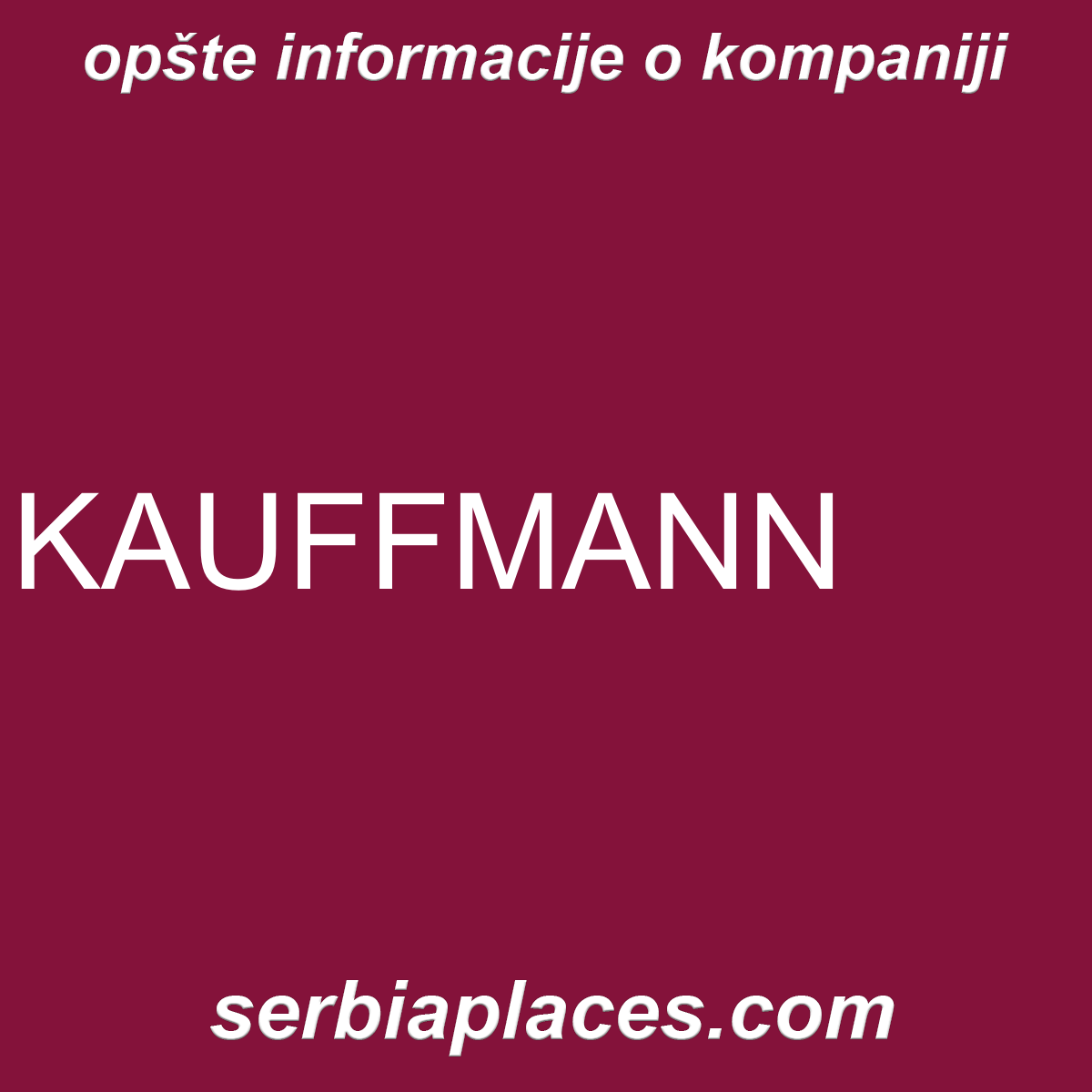 KAUFFMANN