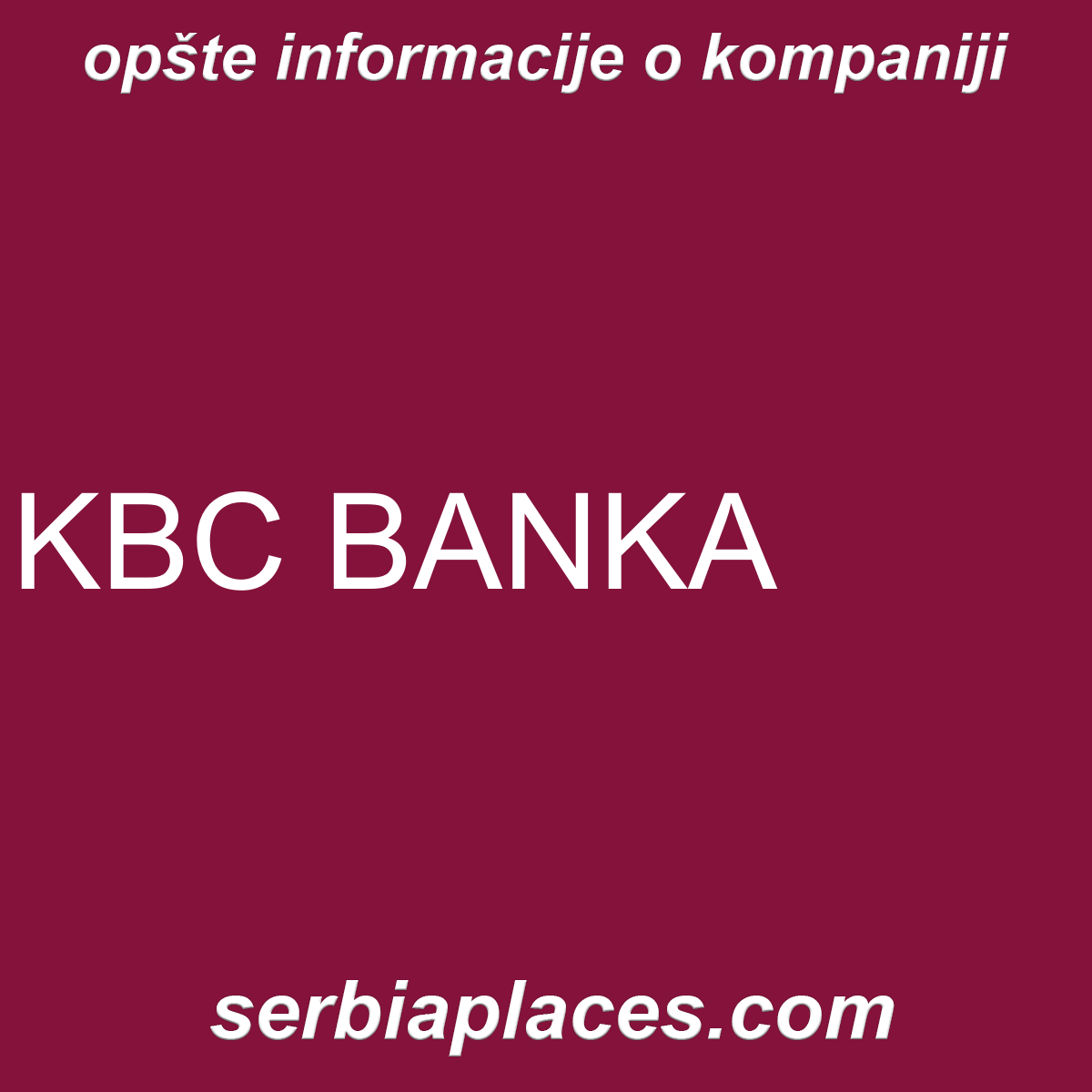 KBC BANKA