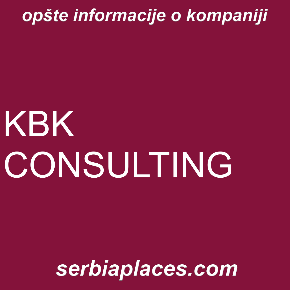 KBK CONSULTING