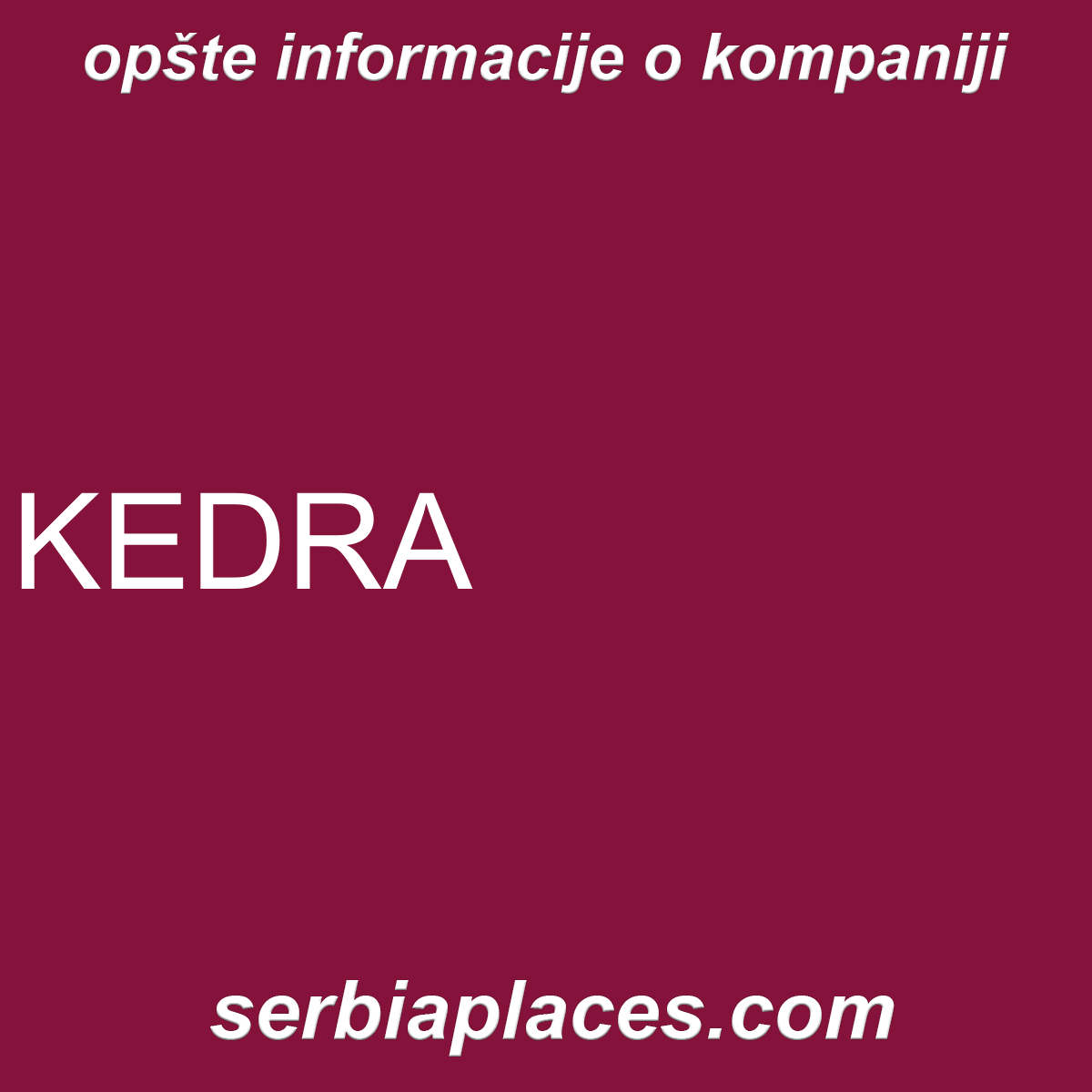 KEDRA