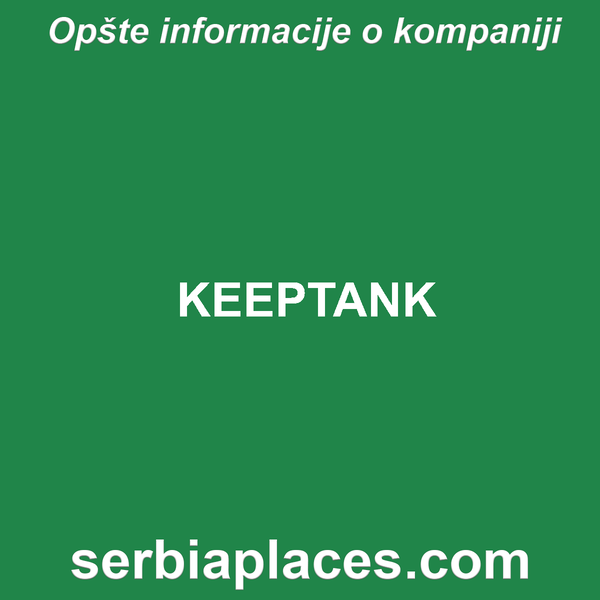 KEEPTANK