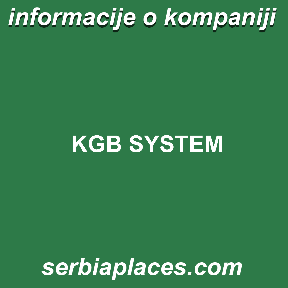 KGB SYSTEM