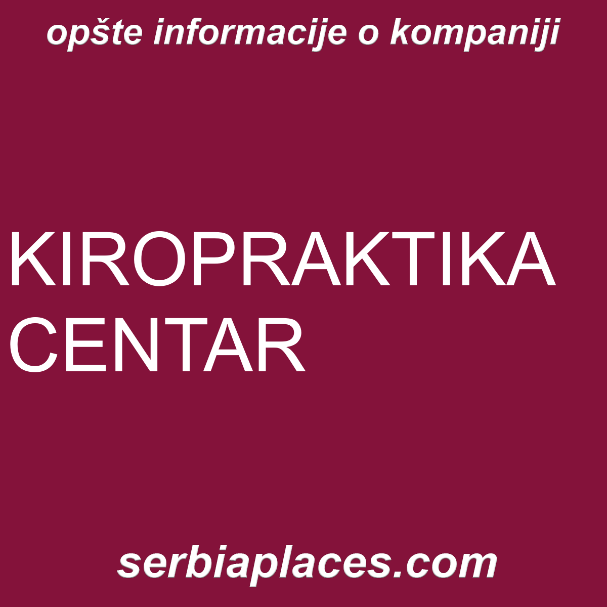 KIROPRAKTIKA CENTAR