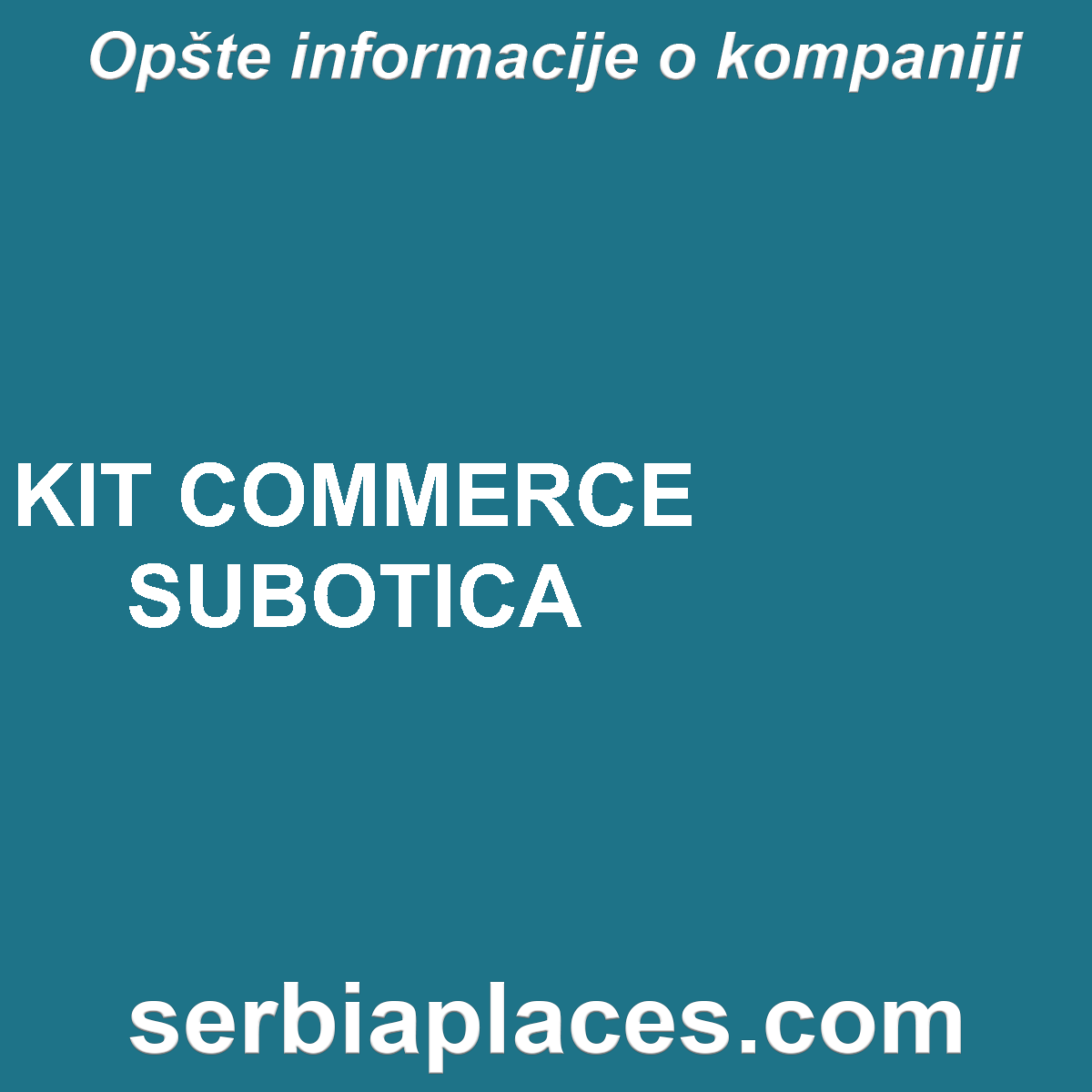 KIT COMMERCE SUBOTICA