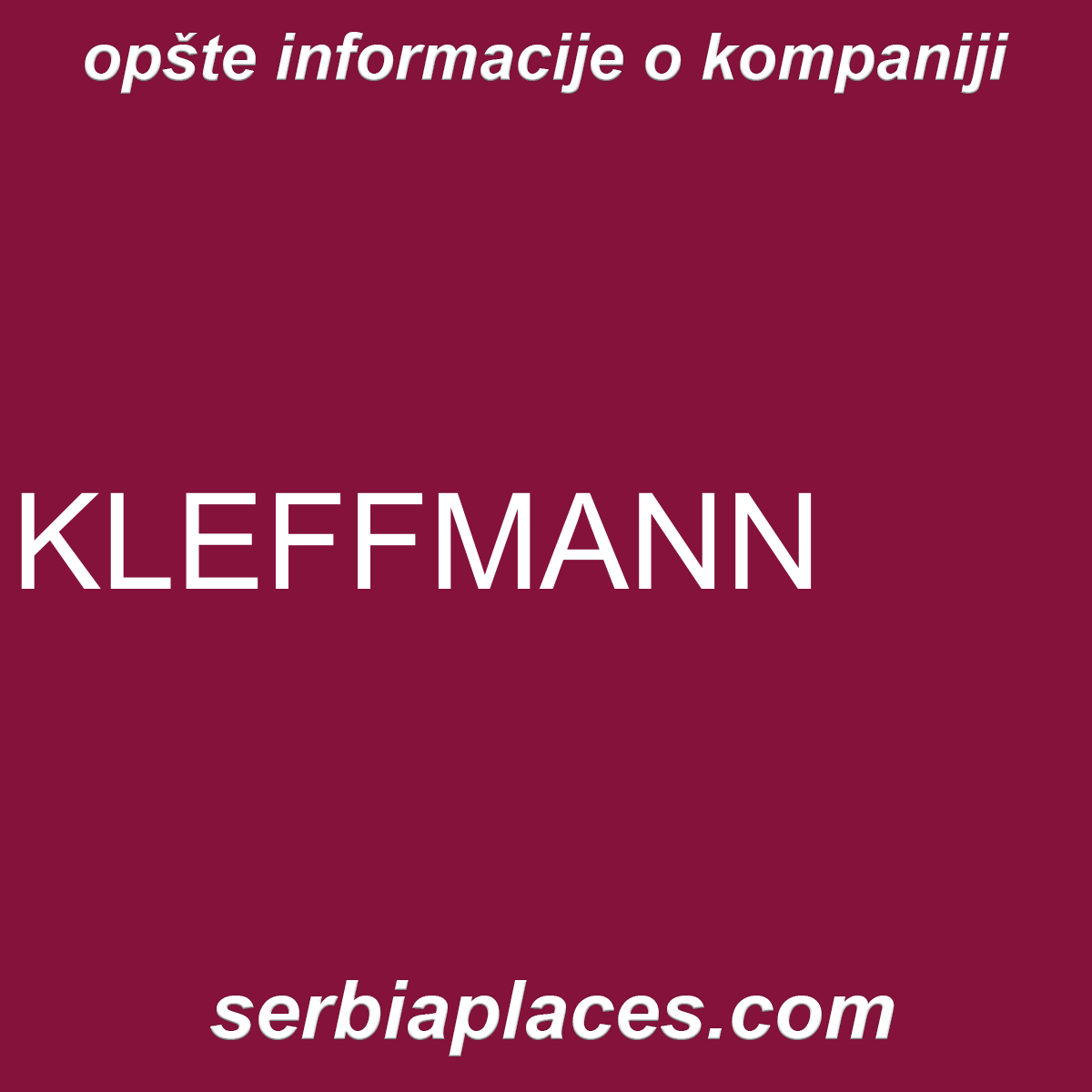 KLEFFMANN