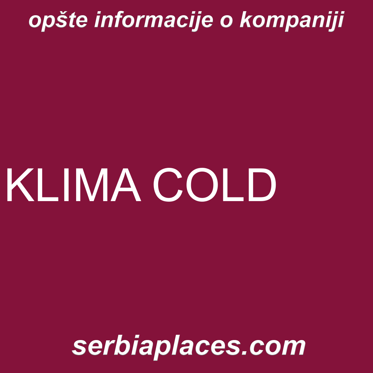 KLIMA COLD