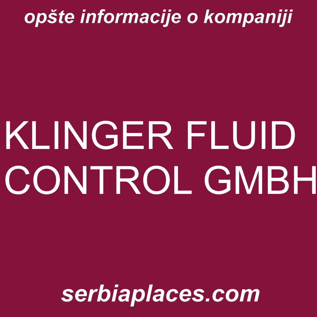 KLINGER FLUID CONTROL GMBH