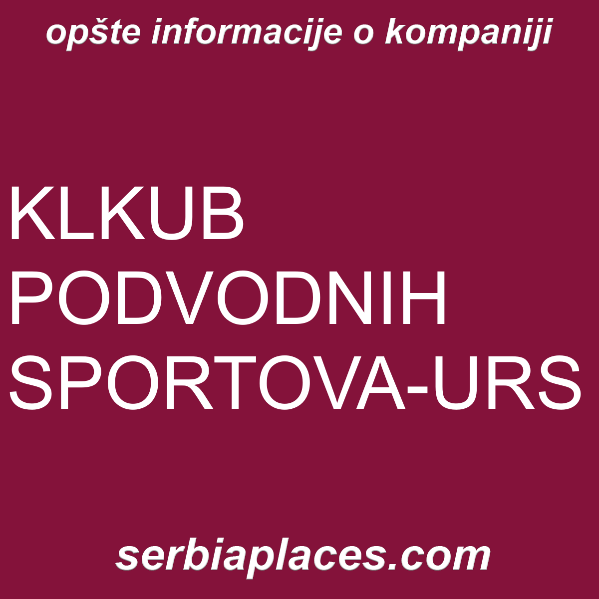 KLKUB PODVODNIH SPORTOVA-URS