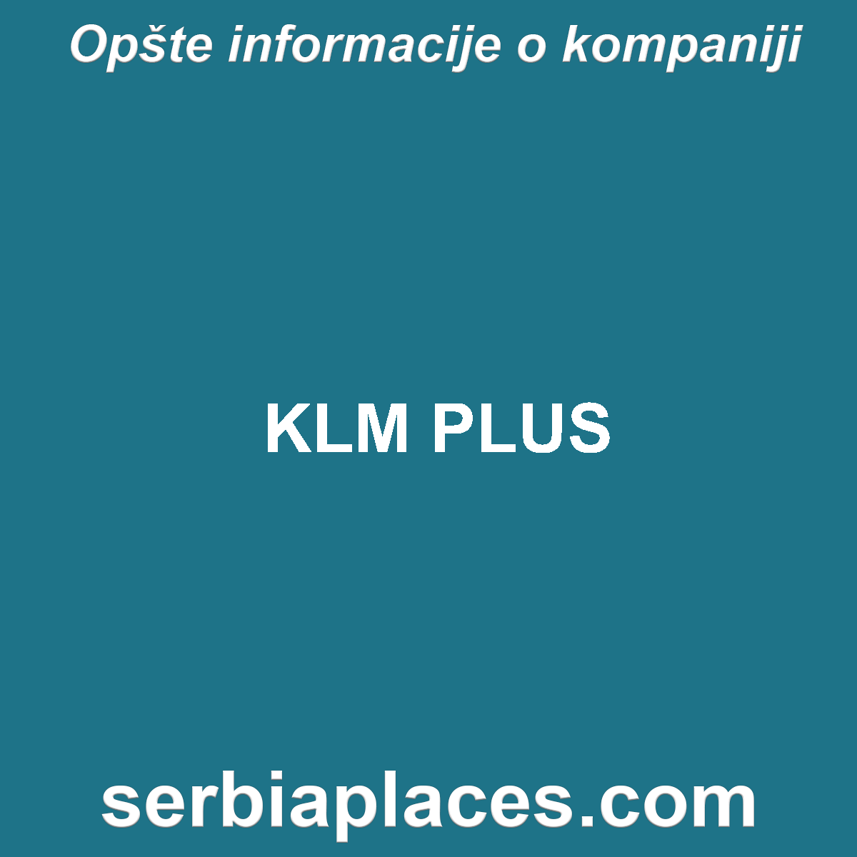 KLM PLUS