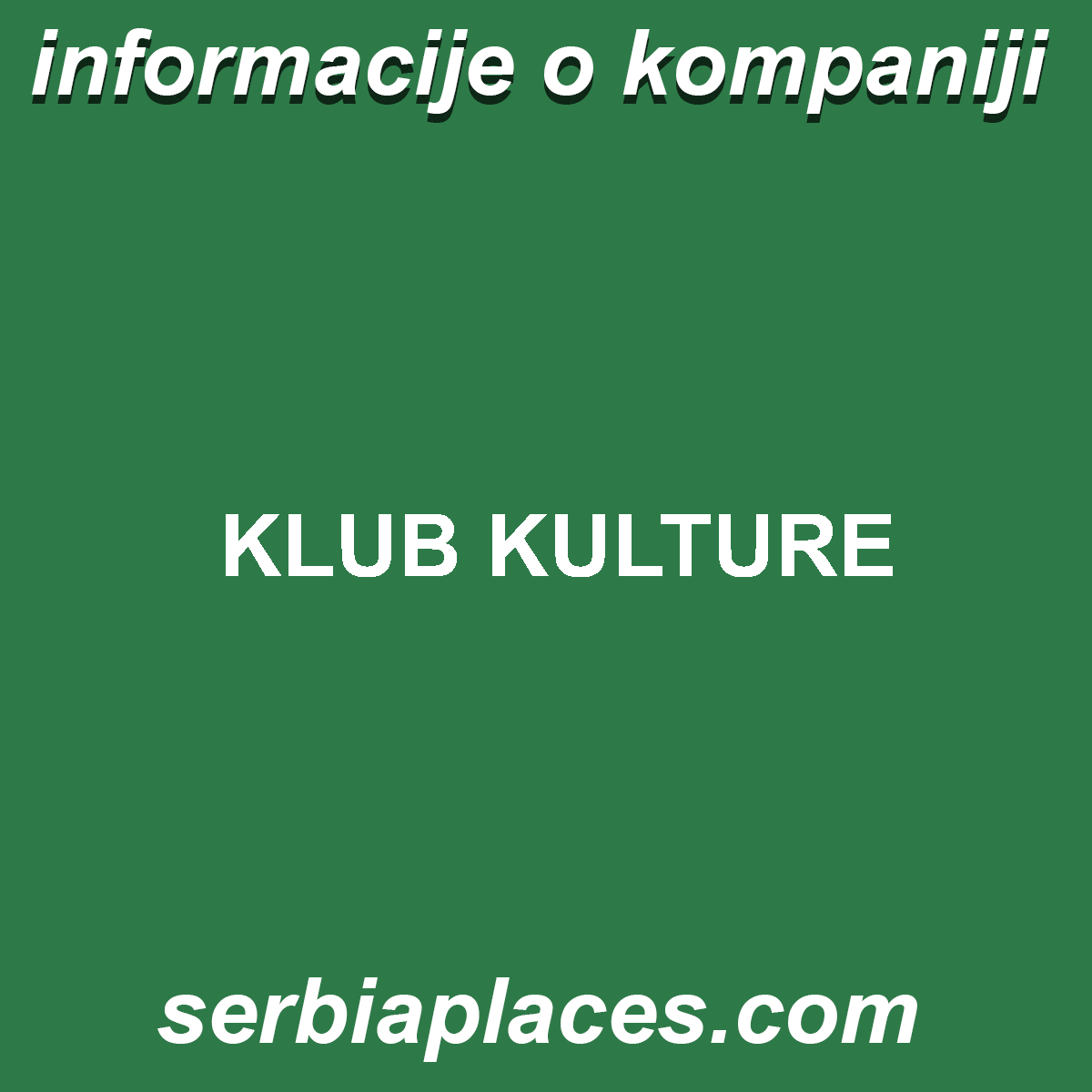 KLUB KULTURE
