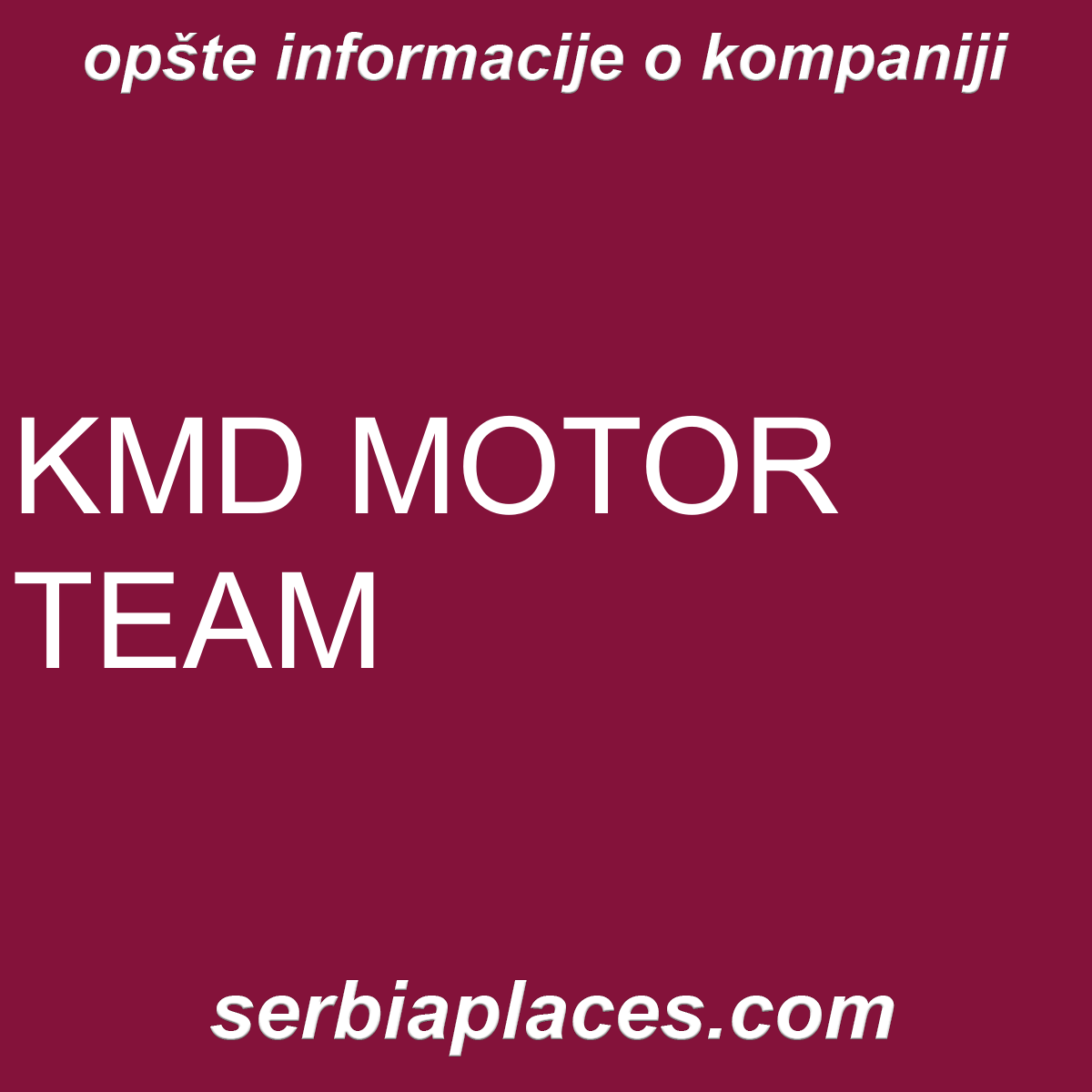 KMD MOTOR TEAM