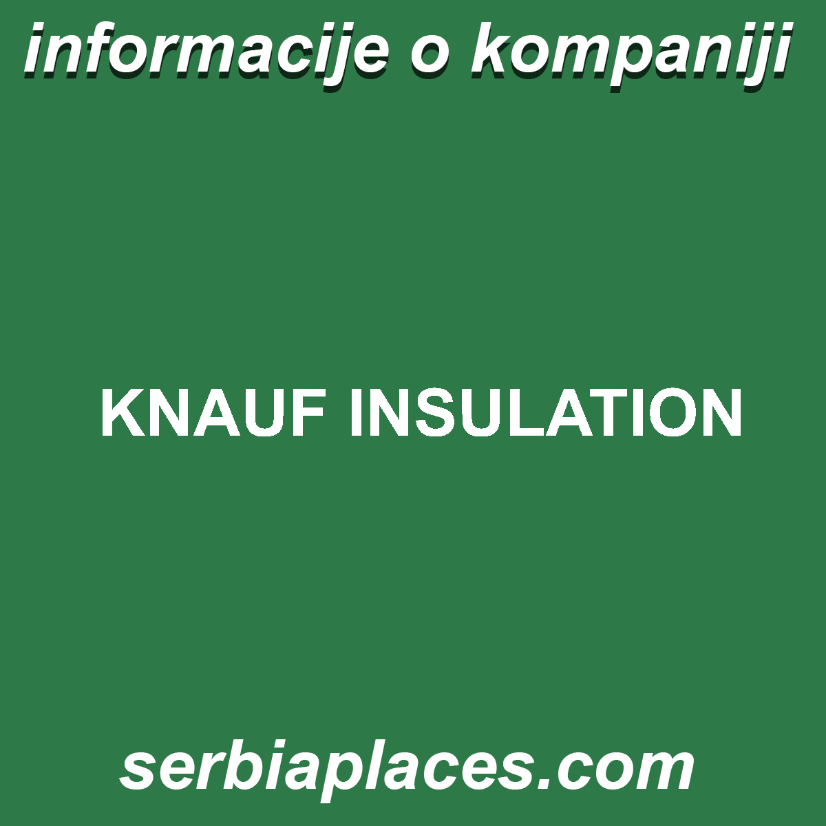 KNAUF INSULATION
