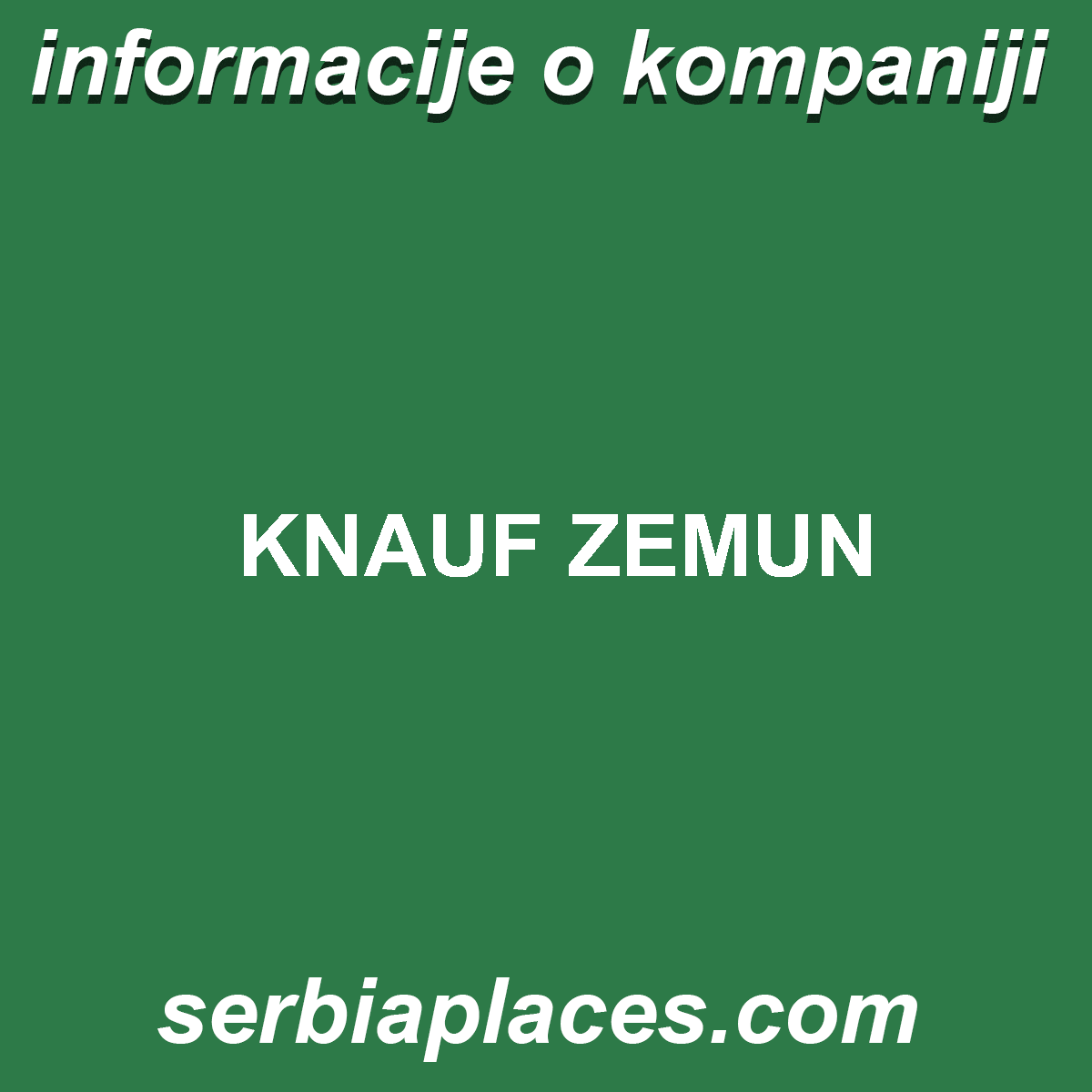 KNAUF ZEMUN