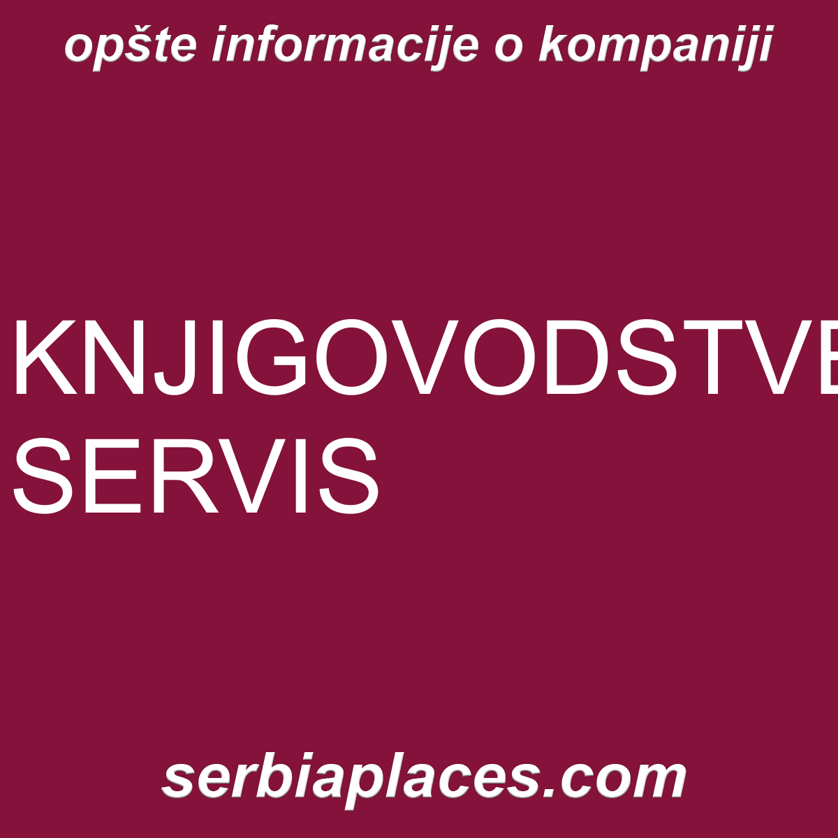 KNJIGOVODSTVENI SERVIS