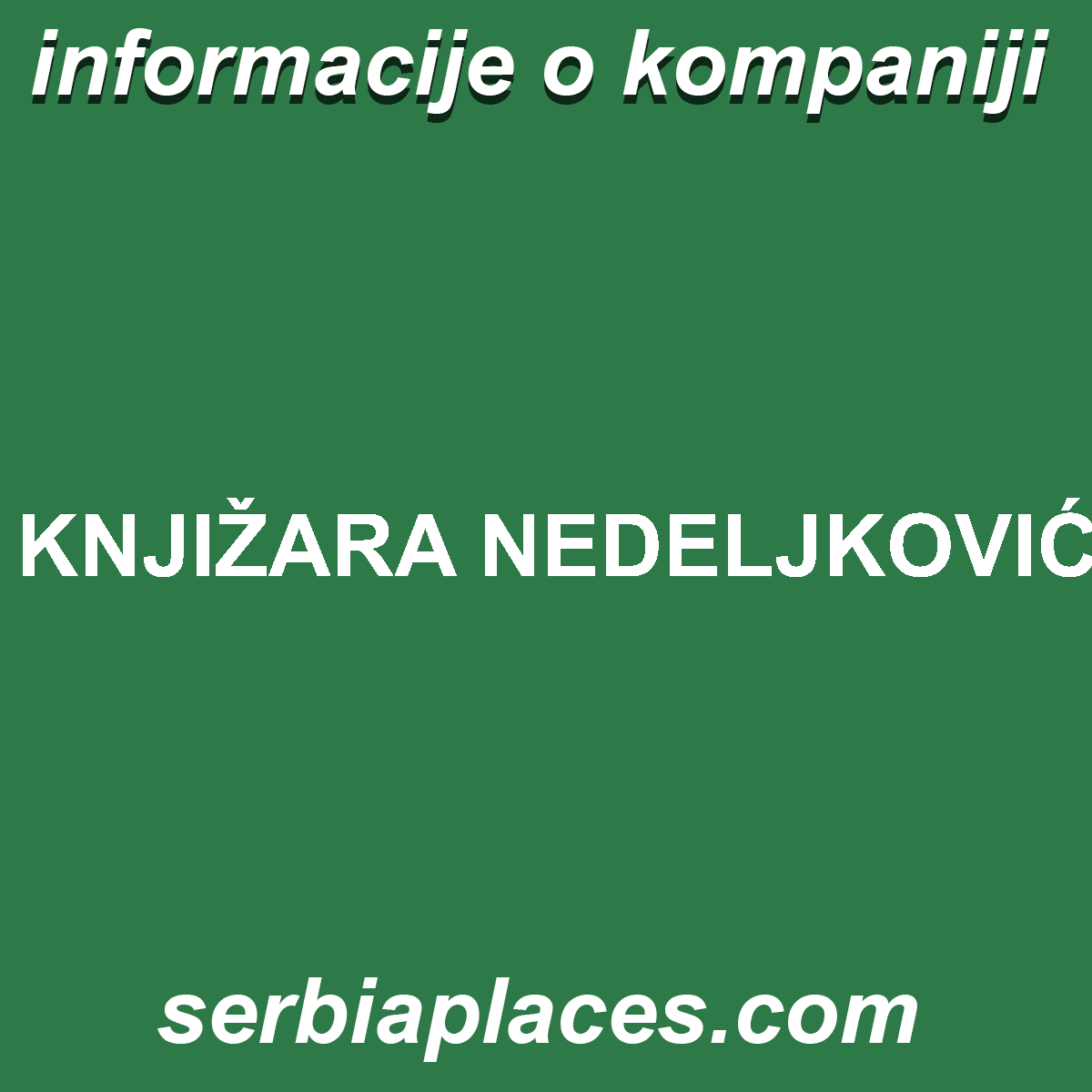 KNJIŽARA NEDELJKOVIĆ