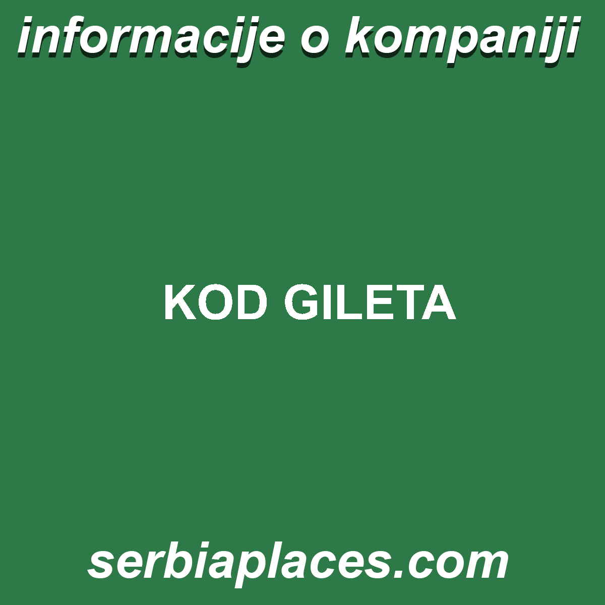 KOD GILETA