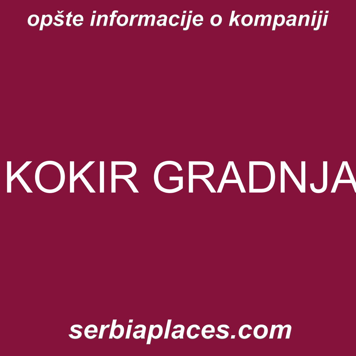 KOKIR GRADNJA