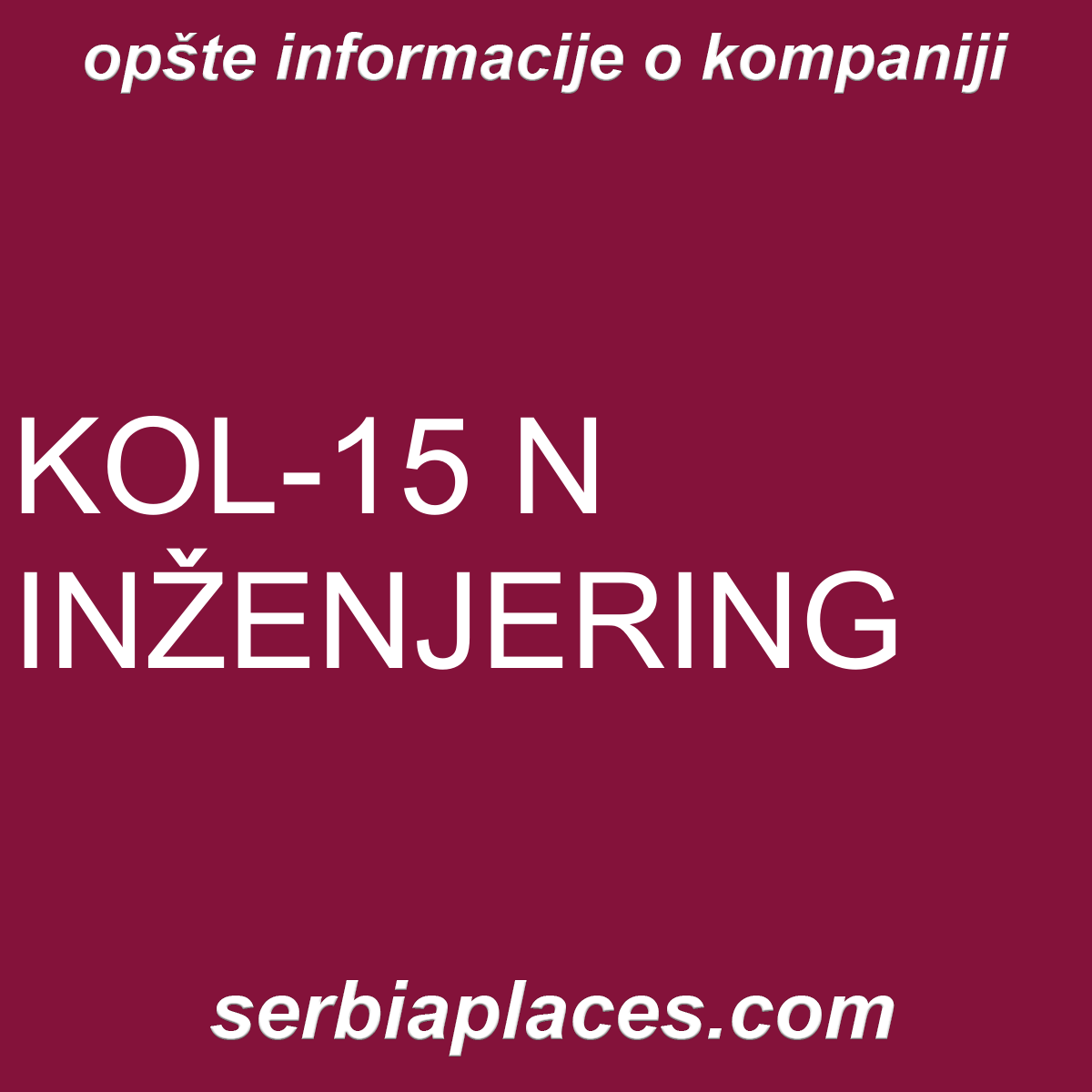 KOL-15 N INŽENJERING