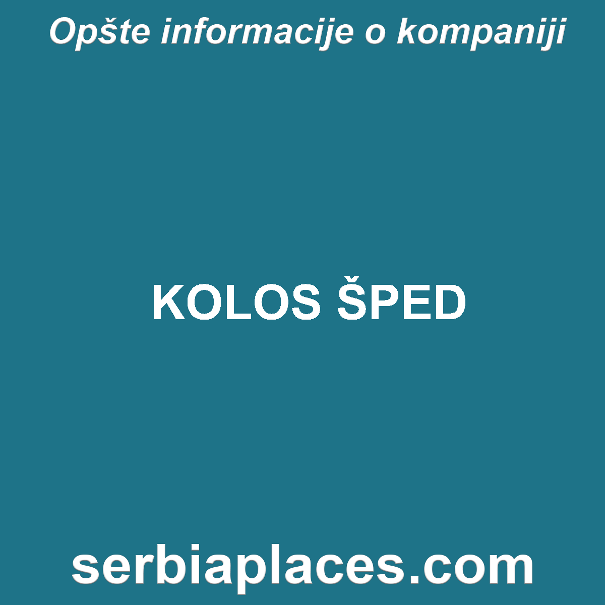 KOLOS ŠPED
