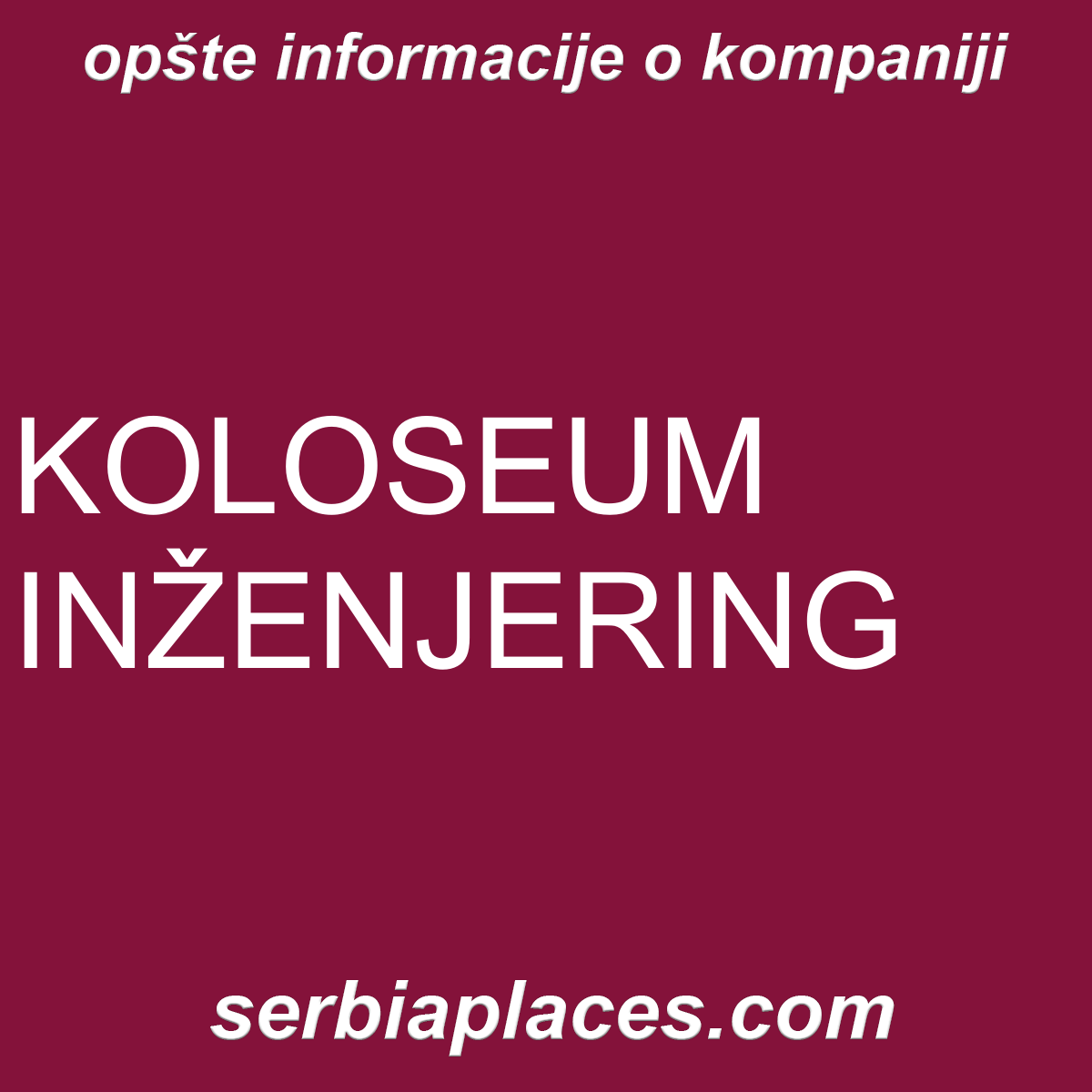 KOLOSEUM INŽENJERING