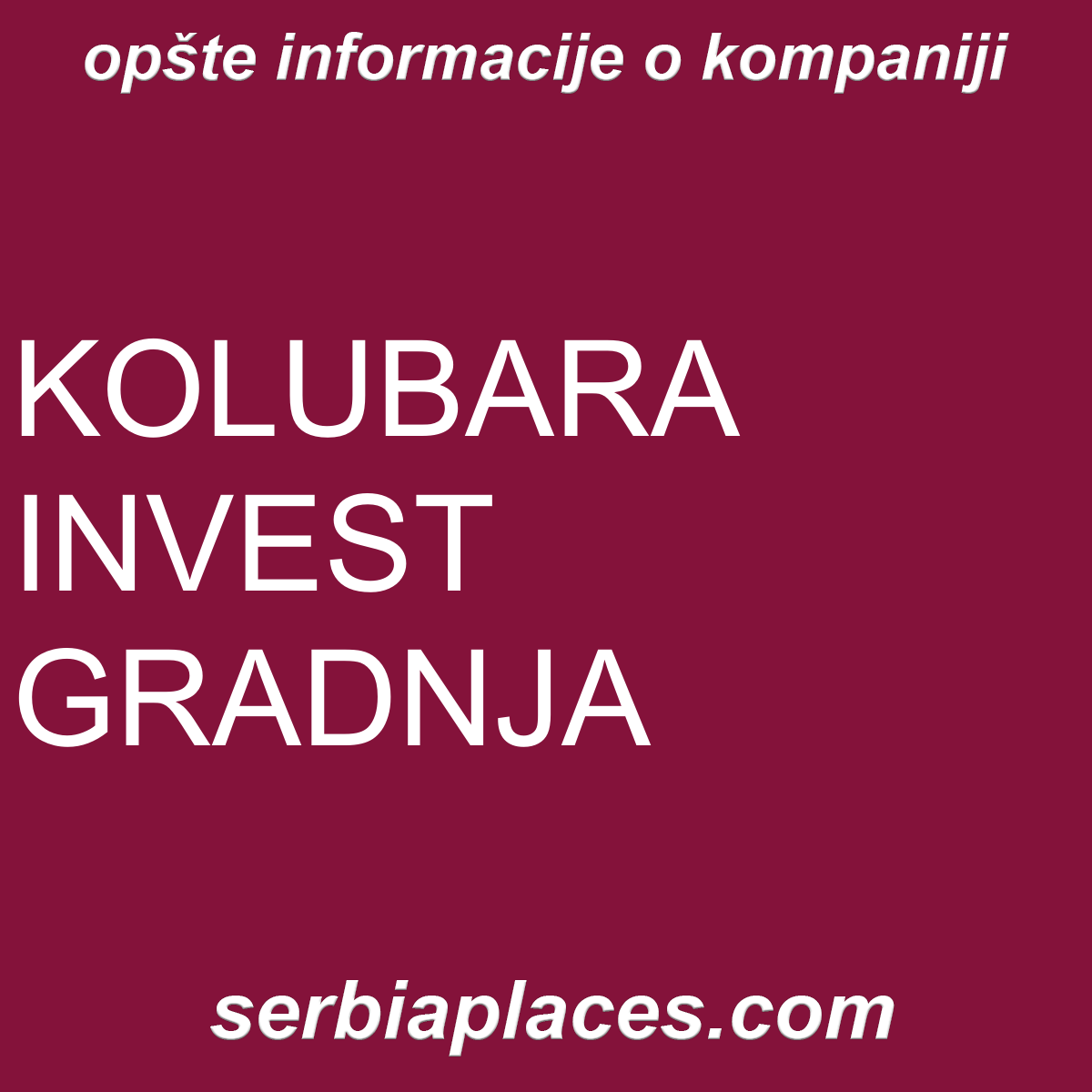 KOLUBARA INVEST GRADNJA