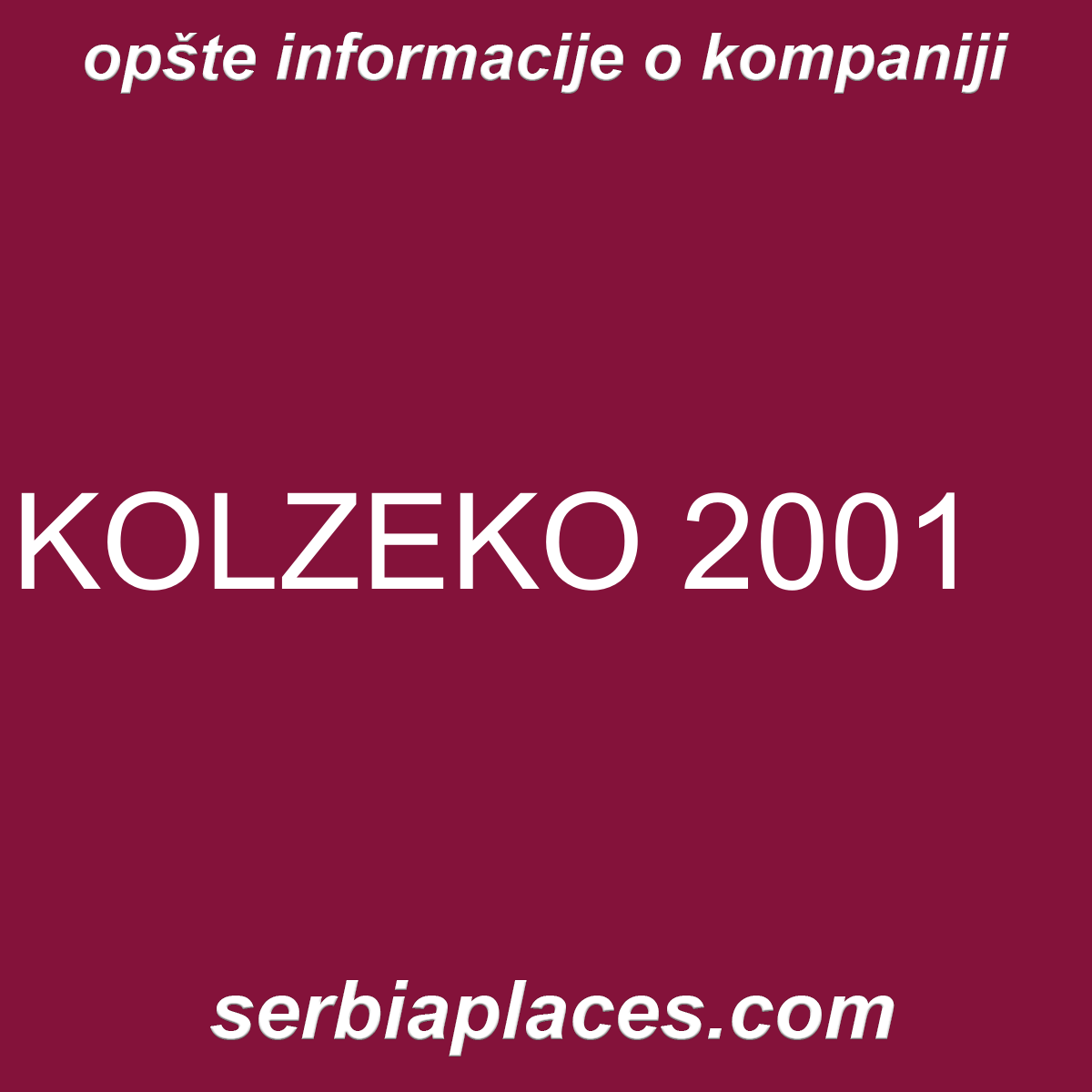 KOLZEKO 2001