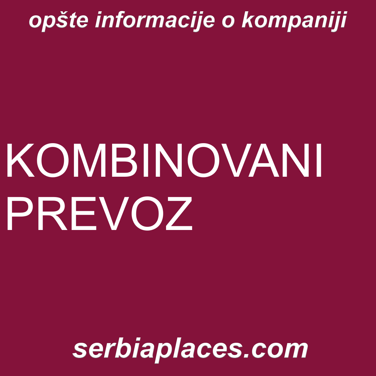 KOMBINOVANI PREVOZ