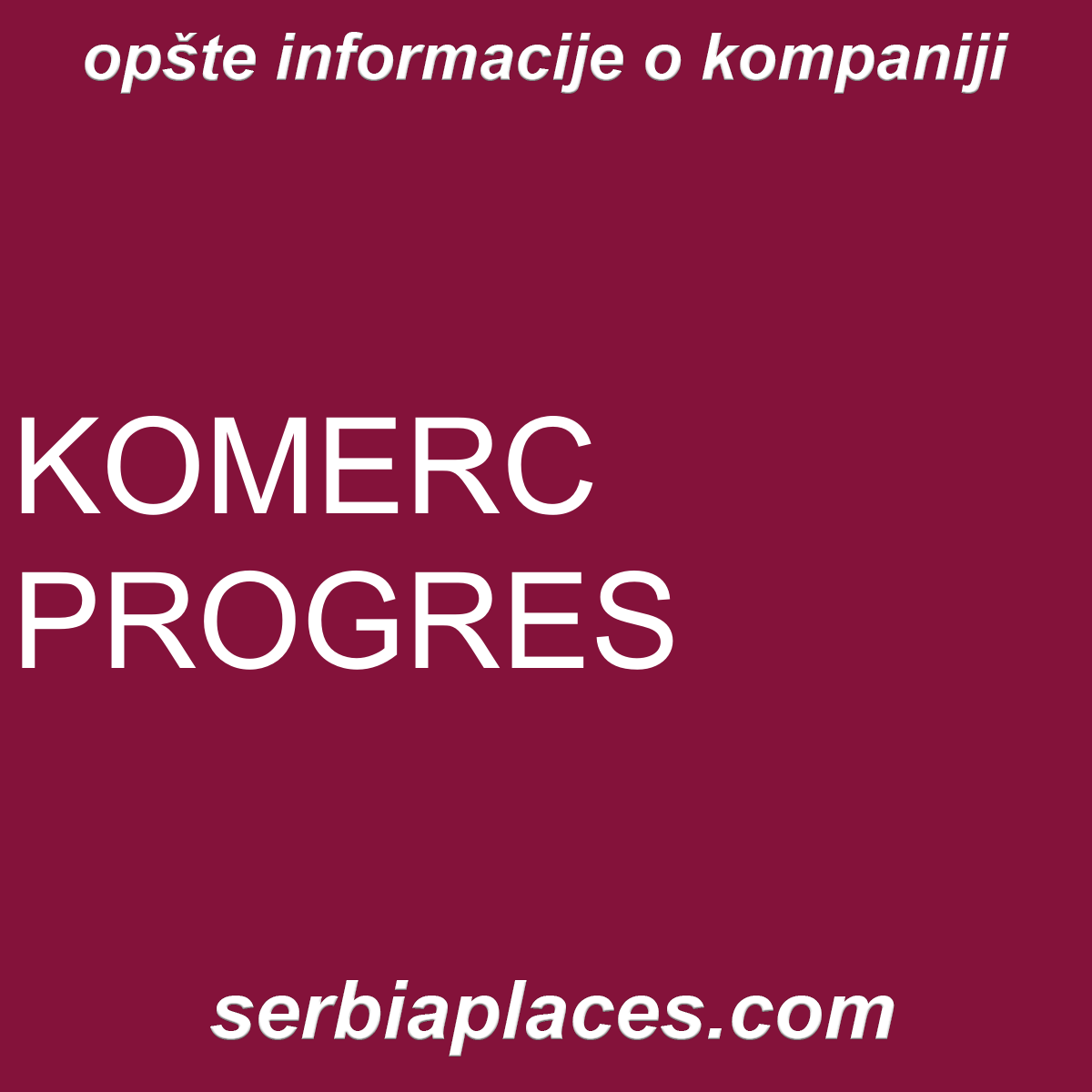 KOMERC PROGRES