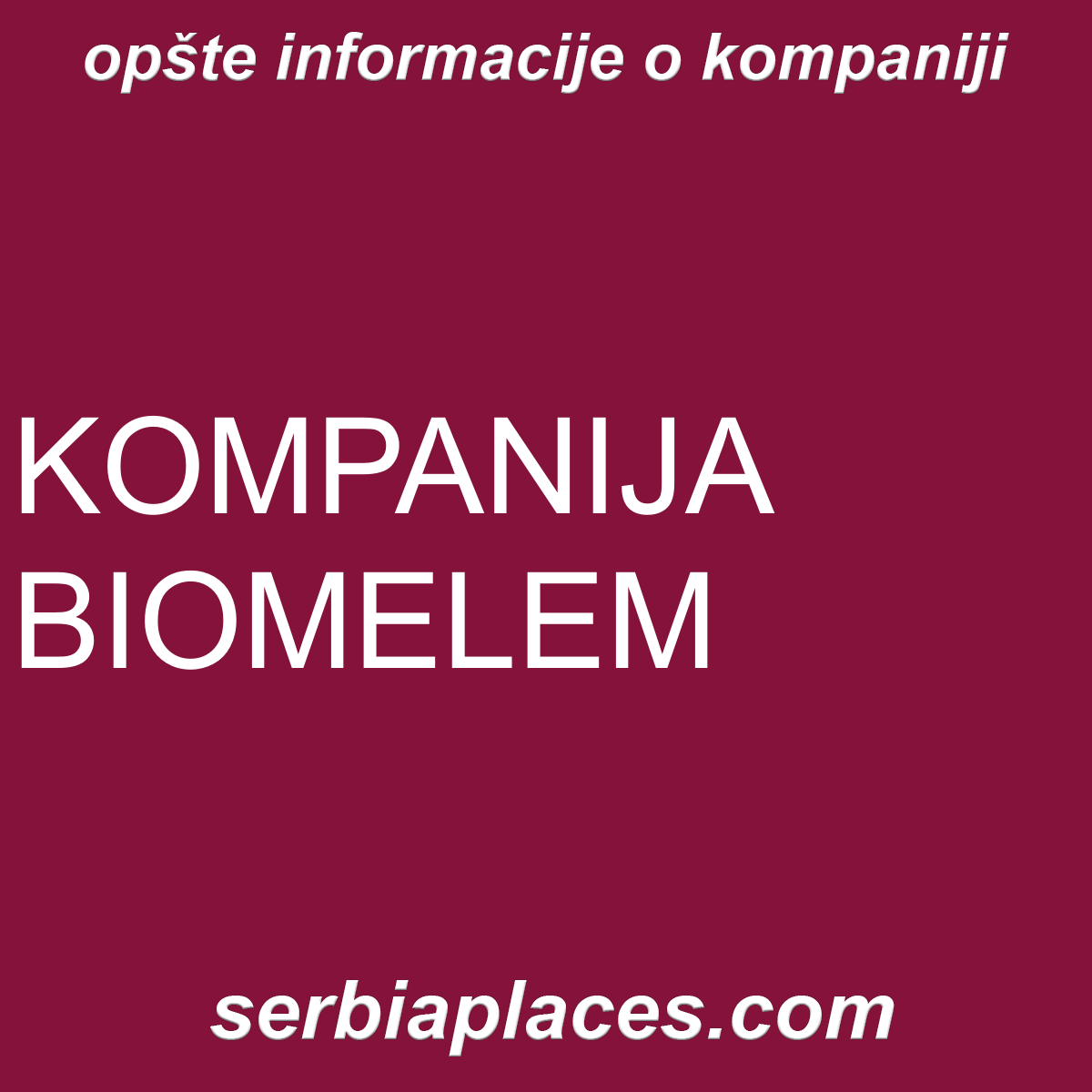 KOMPANIJA BIOMELEM