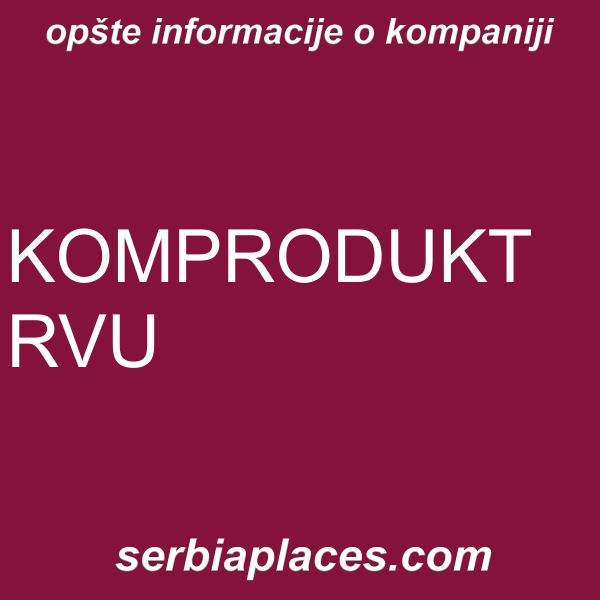 KOMPRODUKT RVU