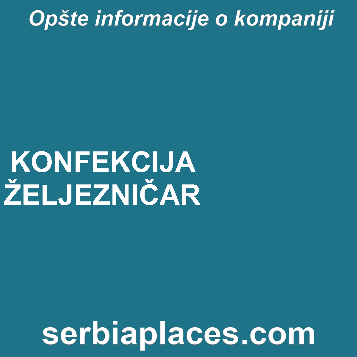 KONFEKCIJA ŽELJEZNIČAR