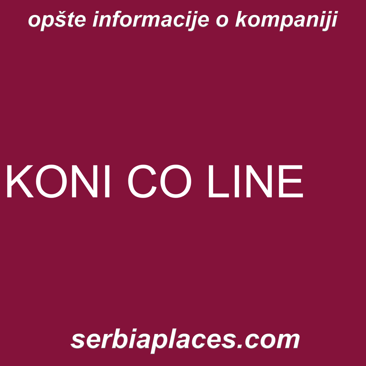 KONI CO LINE