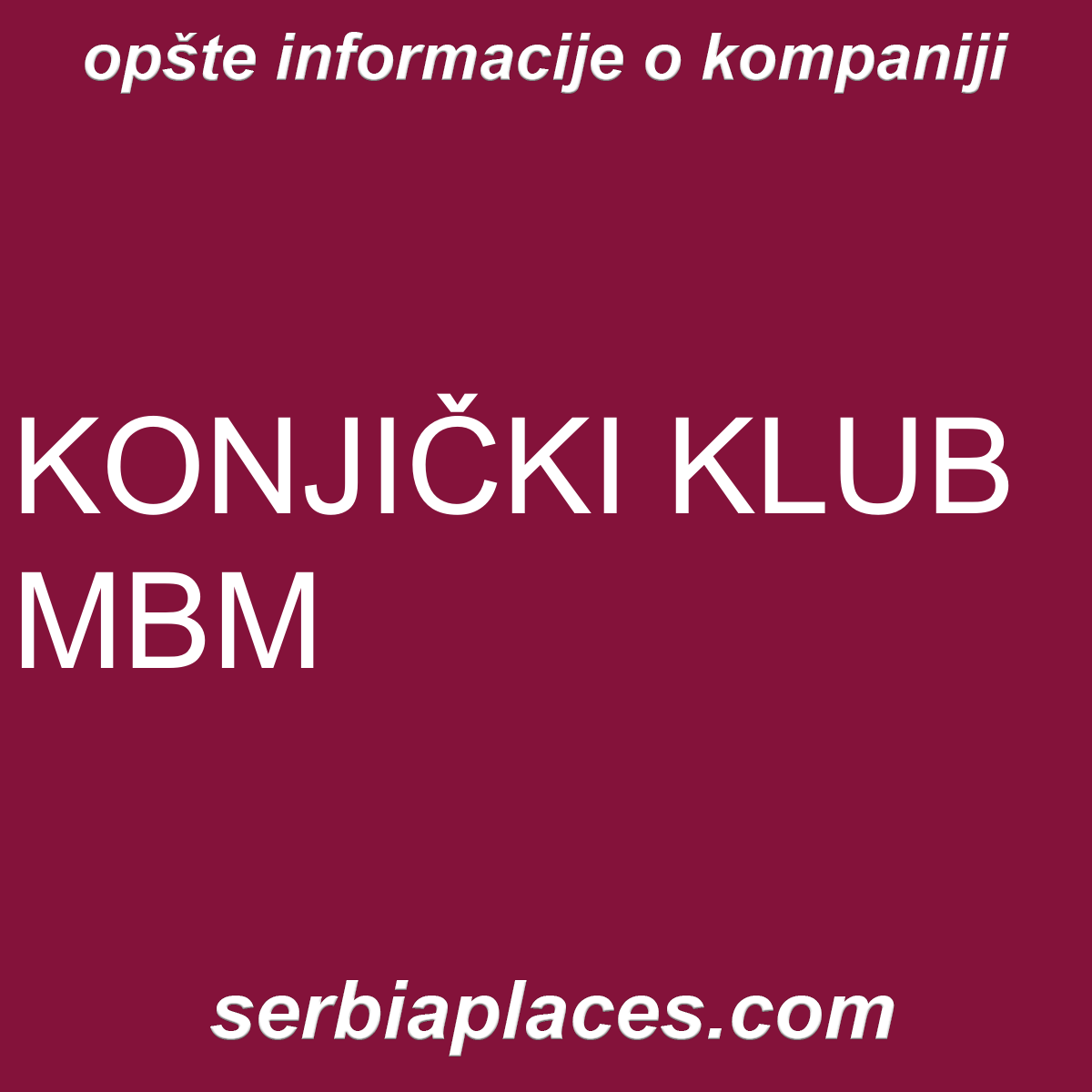 KONJIČKI KLUB MBM