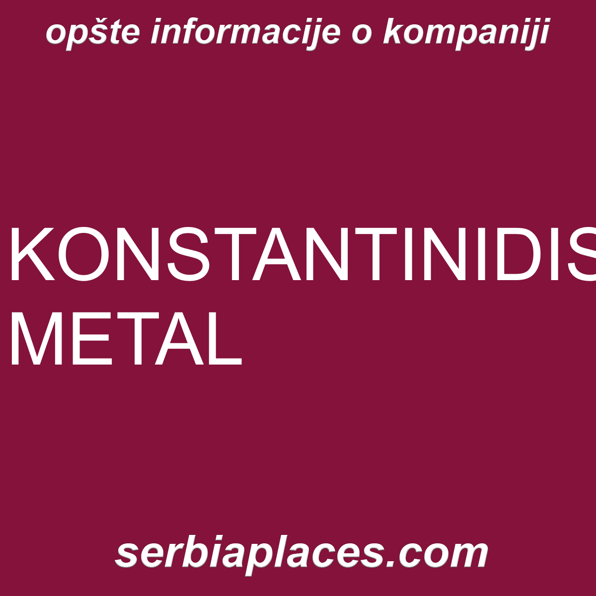 KONSTANTINIDIS METAL