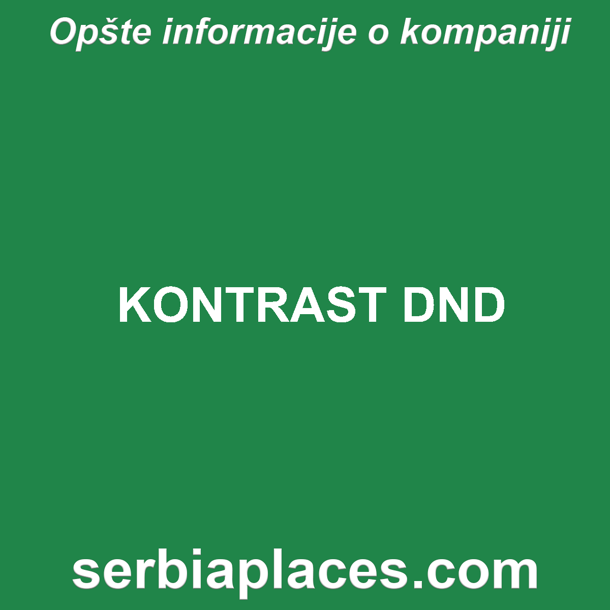 KONTRAST DND